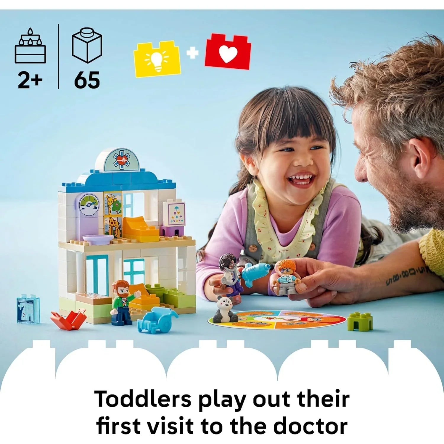 LEGO Duplo First Time Visit with the Doctor Building Toy Playset (65 Pieces) Age- 2 Years & Above