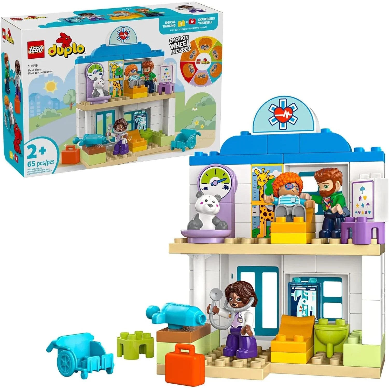 LEGO Duplo First Time Visit with the Doctor Building Toy Playset (65 Pieces) Age- 2 Years & Above
