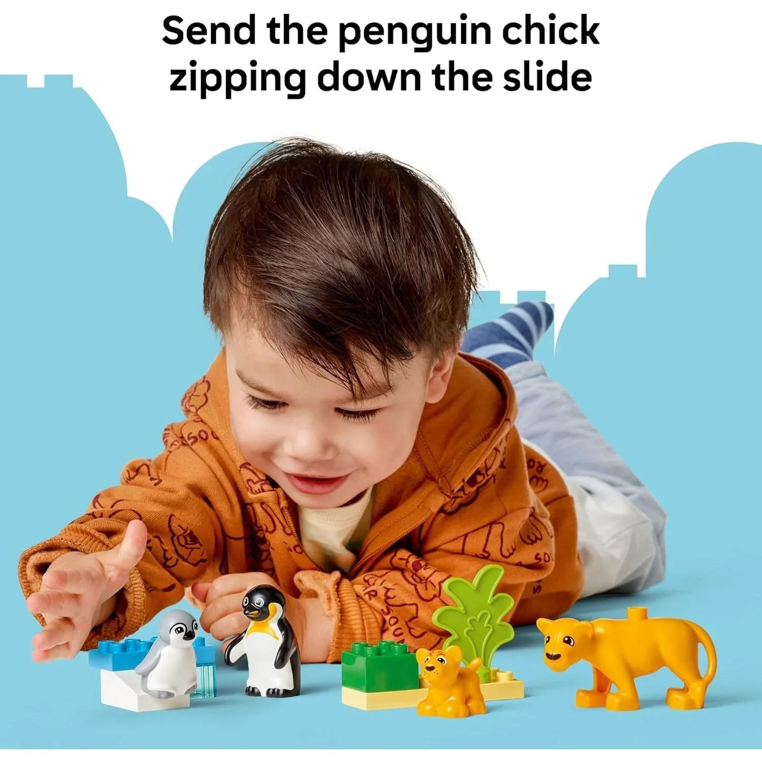 LEGO Duplo Wild Animal Families: Penguins & Lions Building Set 10442 Age-2 Years & Above