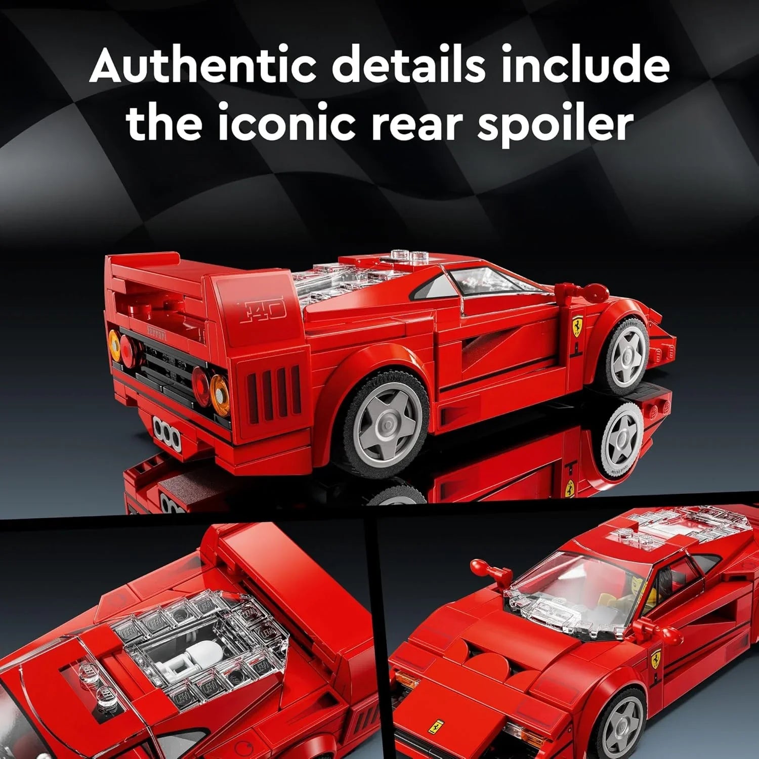 LEGO Ferrari F40 Supercar Building Playset Age- 10 Years & Above