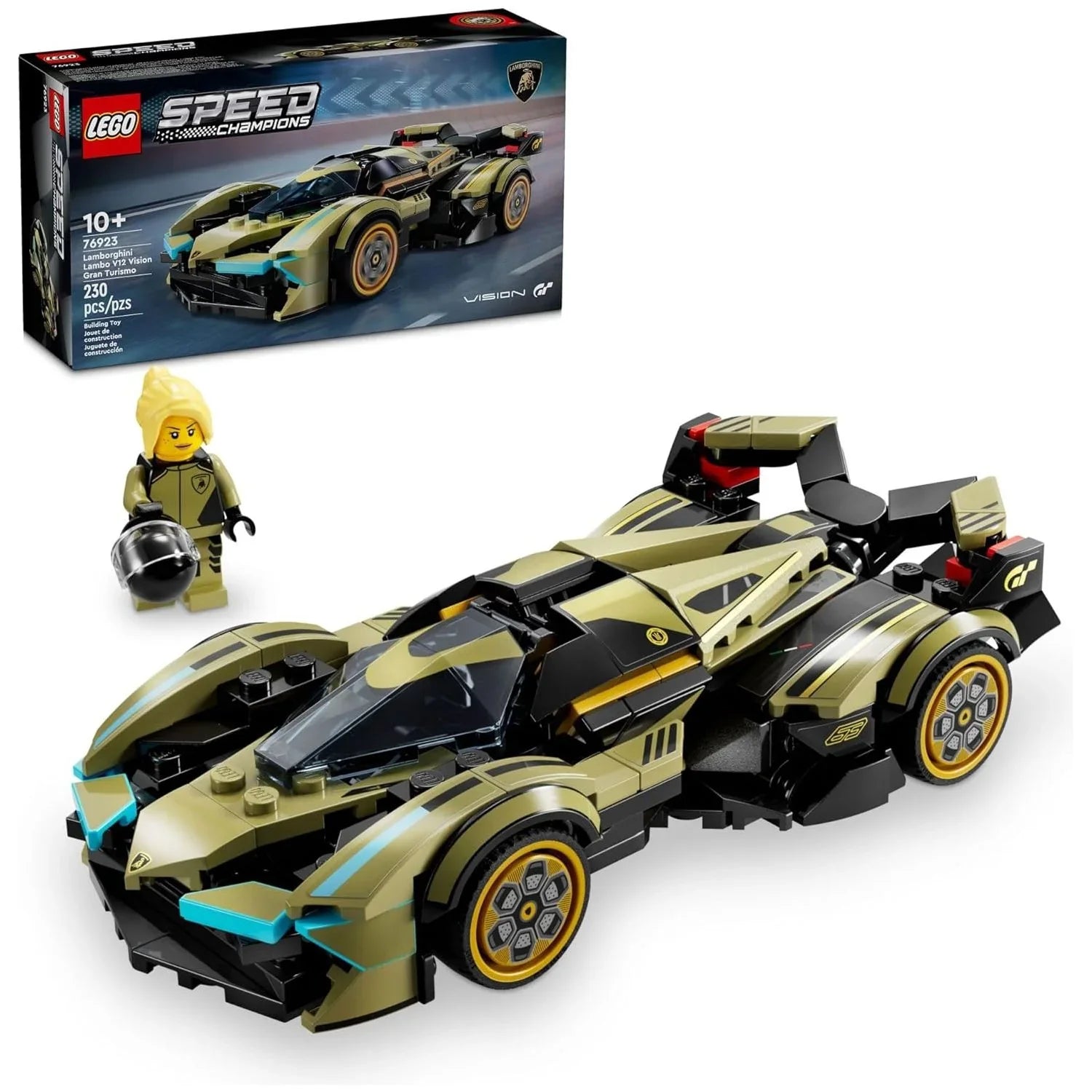 LEGO Lamborghini Lambo V12 Vision Gt Super Car Building Playset Age- 6 Years & Above