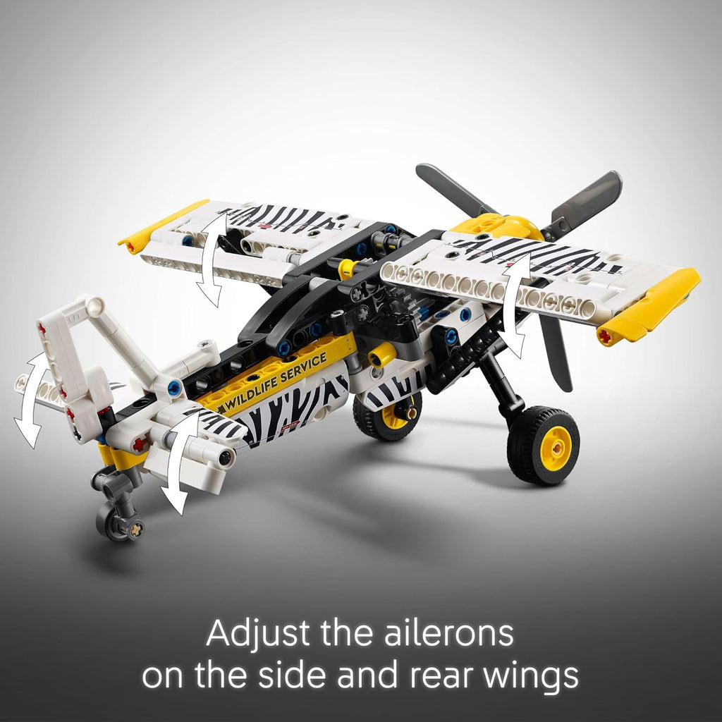 LEGO Technic Bush Plane Aircraft Toy Vehicle Gift Set for Kids 42198 Building Blocks Toys Age- 8 Years & Above