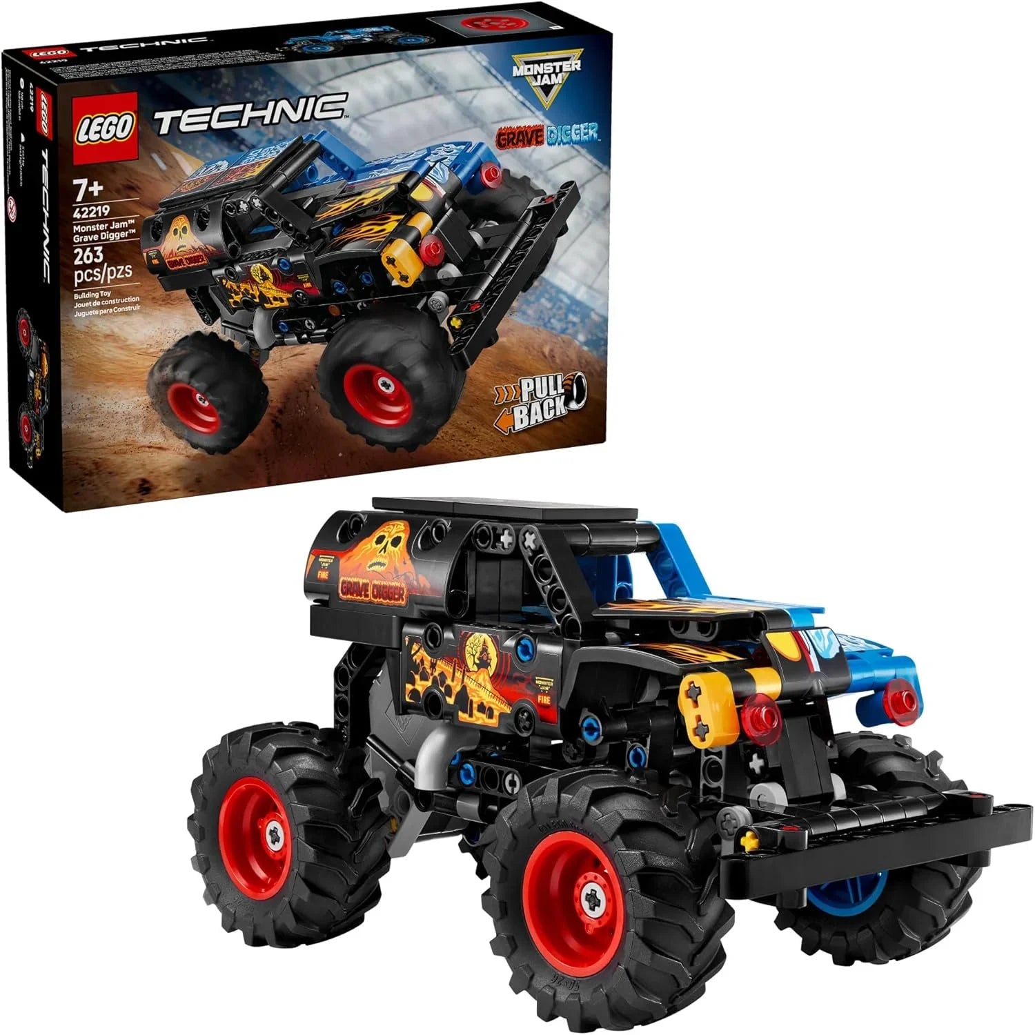 Lego Technic Monster Jam Grave Digger Fire and Ice 42219 Age- 7 Years and Above