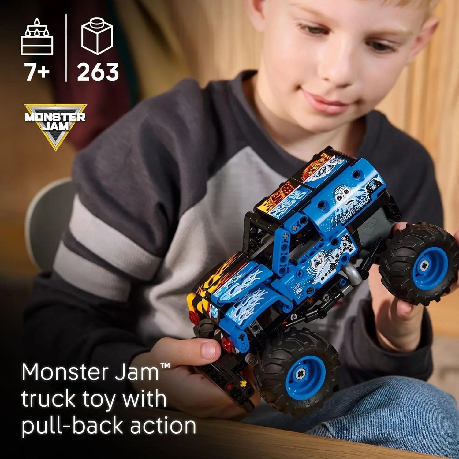 Lego Technic Monster Jam Grave Digger Fire and Ice 42219 Age- 7 Years and Above
