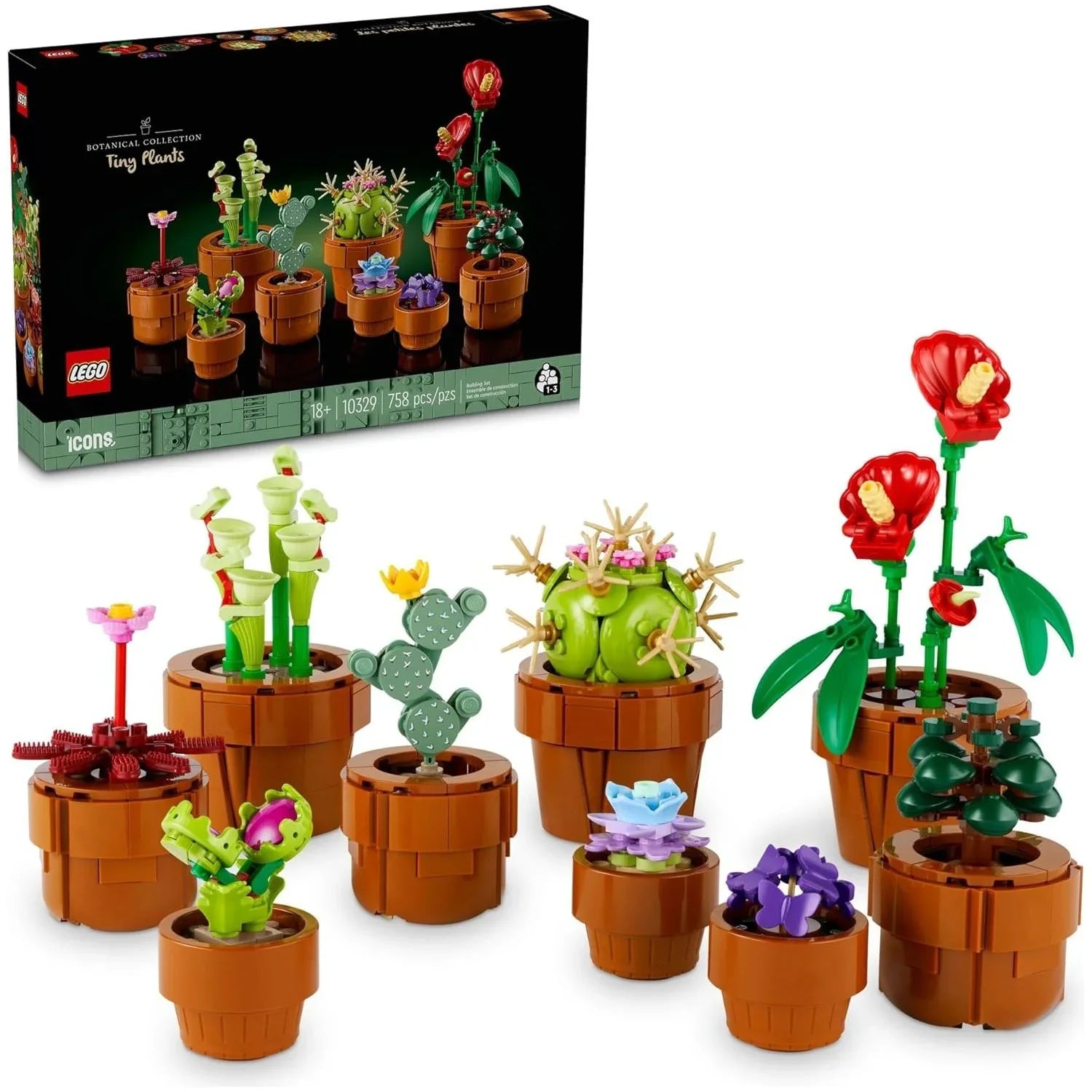 LEGO Tiny Plants Building Set 10329 Age- 10 Years & Above