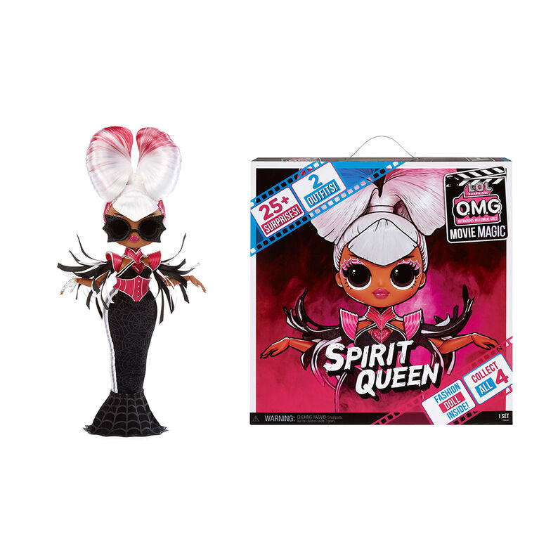 LOL Surprise OMG Movie Magic Spirit Queen Fashion Doll with 25 Surprises, Movie Accessories & Reusable Playset Multicolor Age- 3 Years & Above