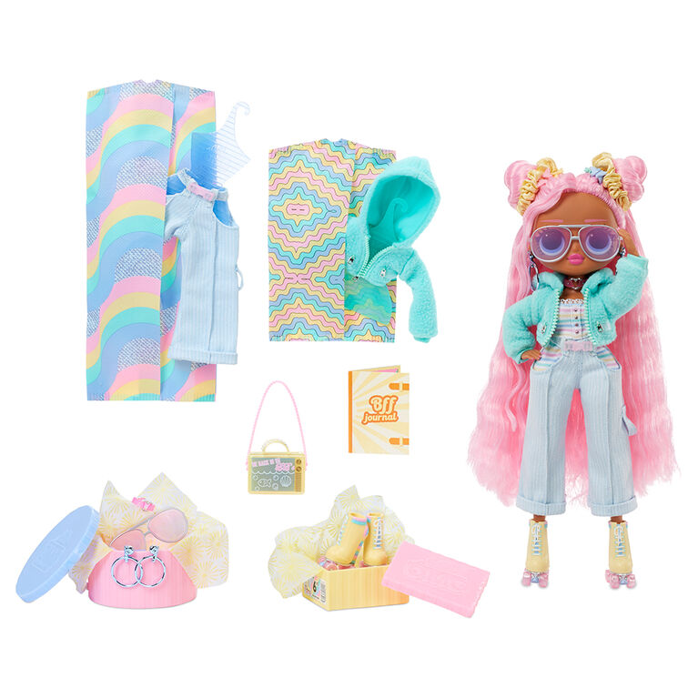 LOL Surprise OMG Sunshine Gurl Fashion Doll - Dress Up Doll Set with 20 Surprises Multicolor Age- 3 Years & Above