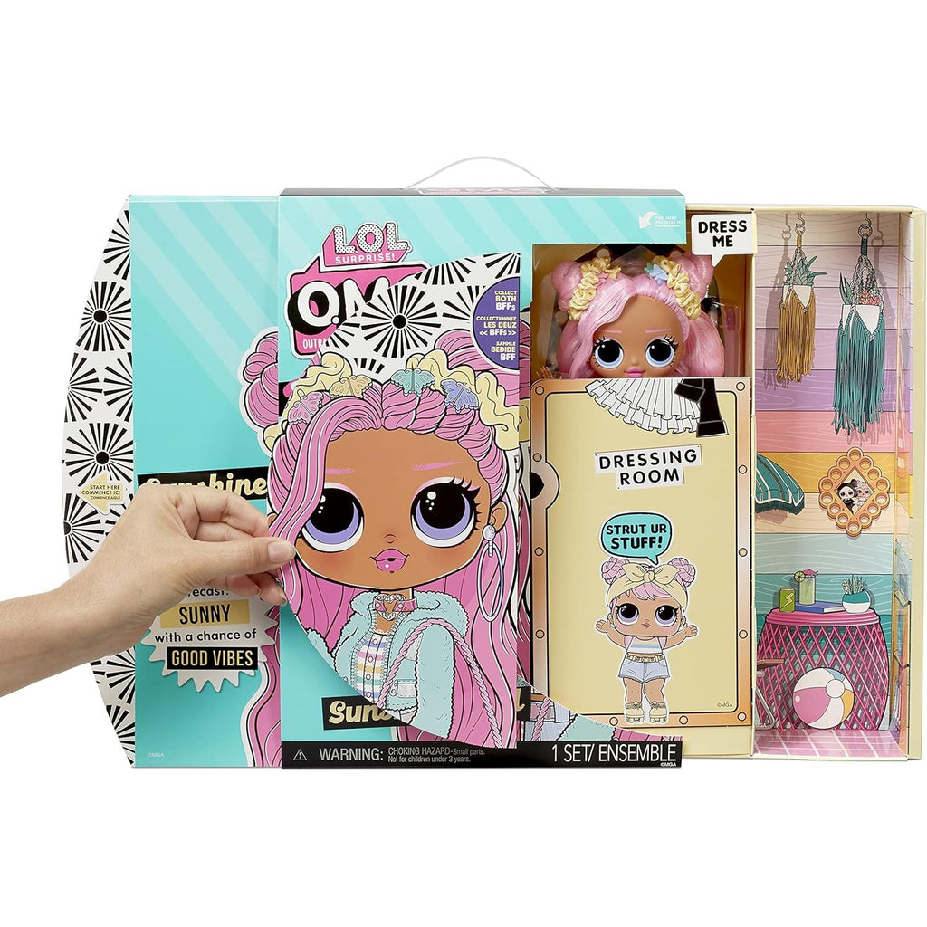 LOL Surprise OMG Sunshine Gurl Fashion Doll - Dress Up Doll Set with 20 Surprises Multicolor Age- 3 Years & Above