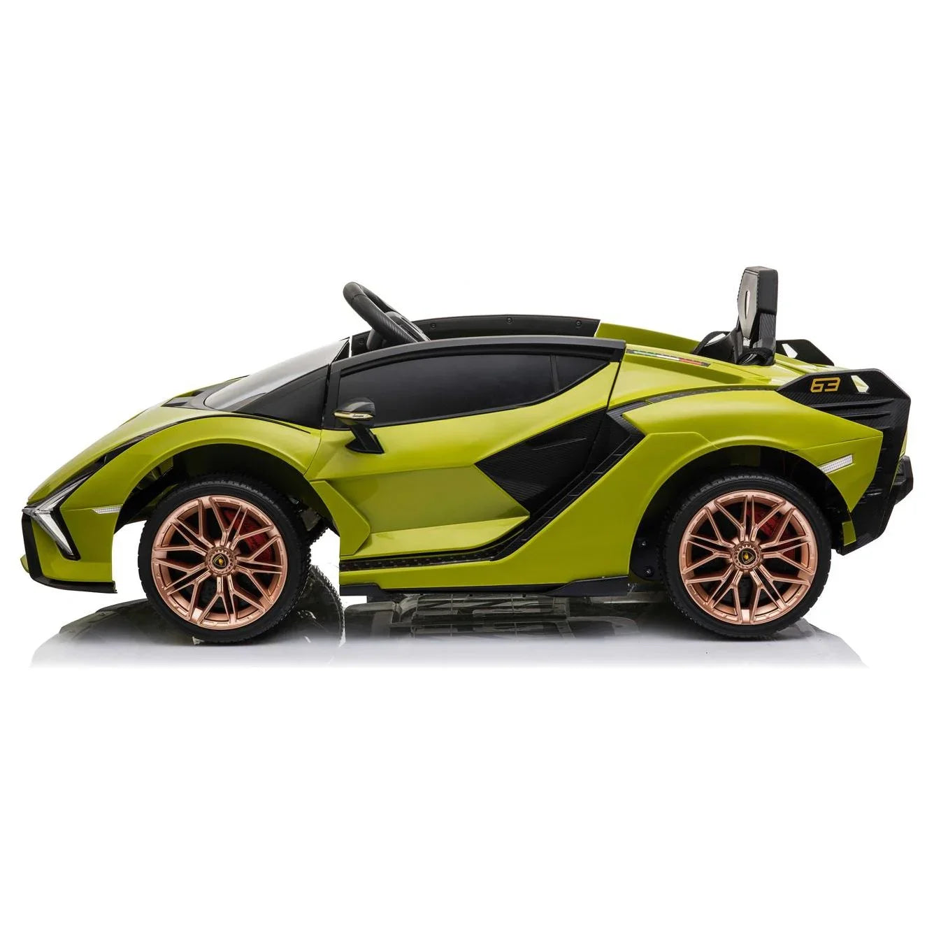 Lamborghini SIAN 12V Electric Car Ride On Toy Green Age- 3 Years & Above