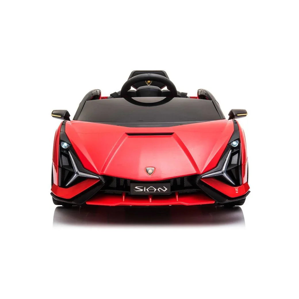 Lamborghini SIAN 12V Electric Car Ride On Toy Red Age- 3 Years & Above