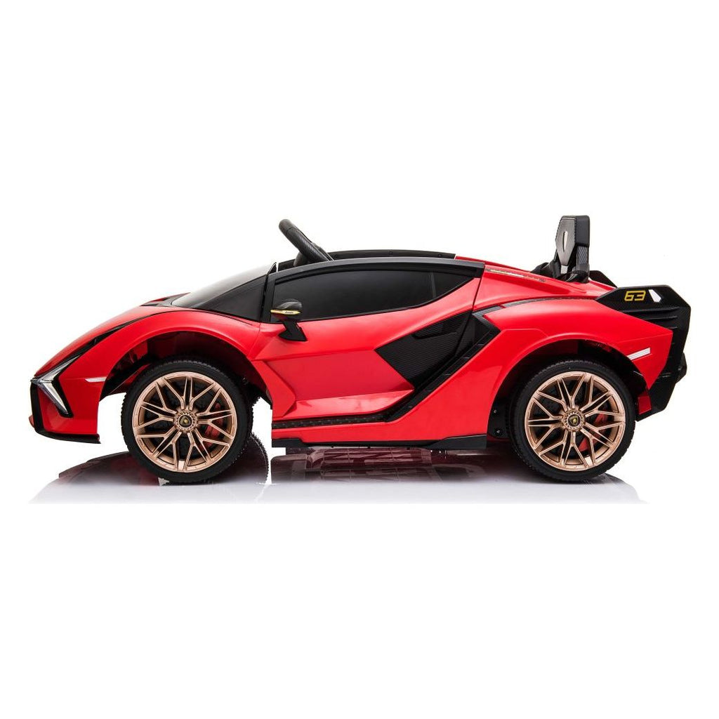 Lamborghini SIAN 12V Electric Car Ride On Toy Red Age- 3 Years & Above