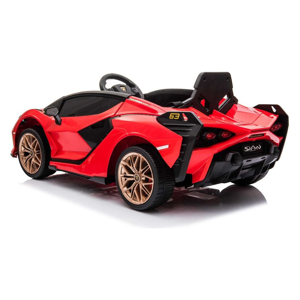 Lamborghini SIAN 12V Electric Car Ride On Toy Red Age- 3 Years & Above