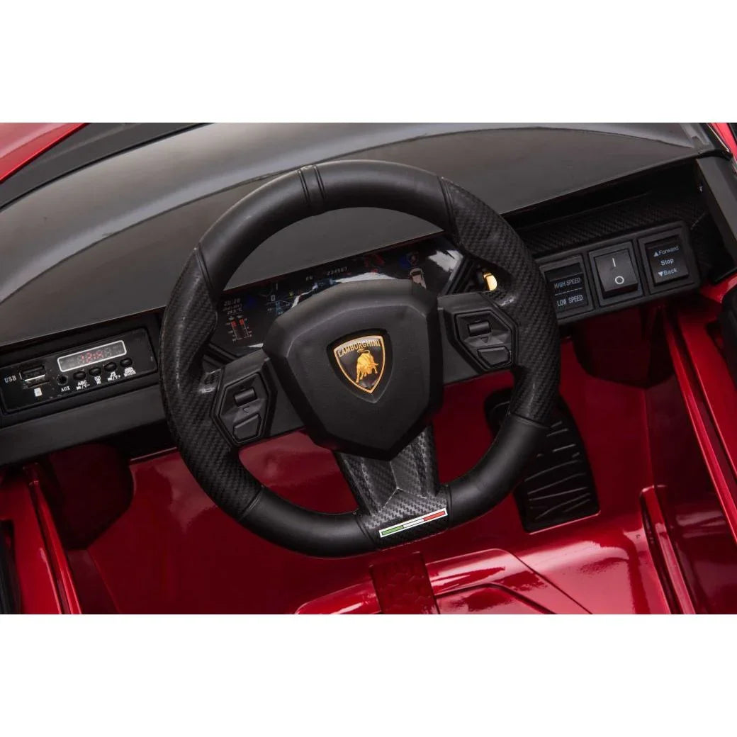 Lamborghini SIAN 12V Electric Car Ride On Toy Red Age- 3 Years & Above