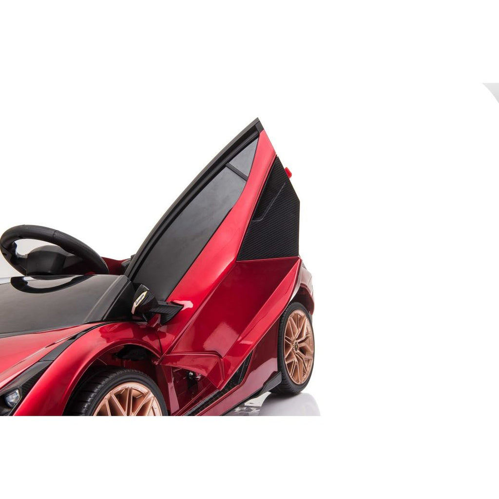 Lamborghini SIAN 12V Electric Car Ride On Toy Red Age- 3 Years & Above