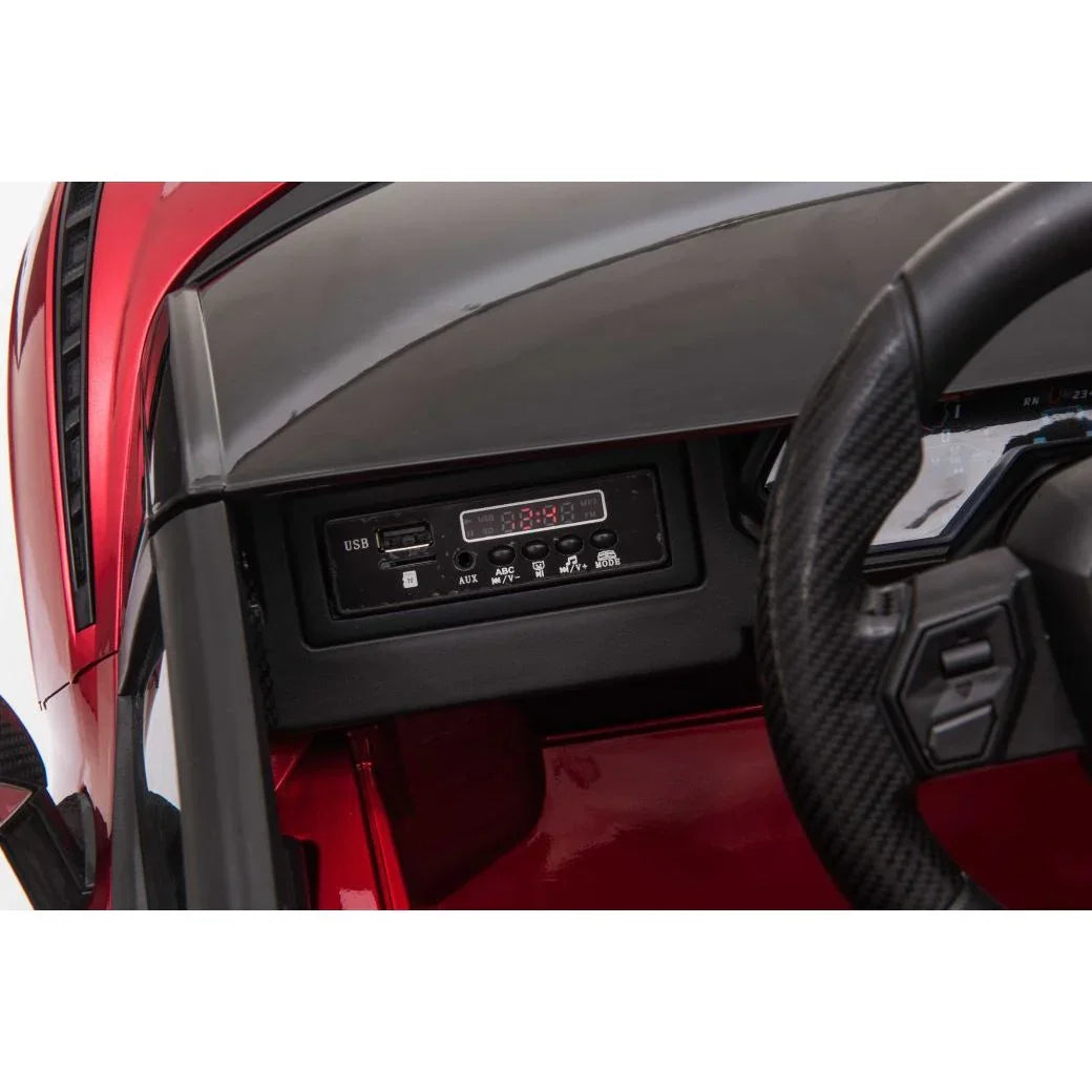 Lamborghini SIAN 12V Electric Car Ride On Toy Red Age- 3 Years & Above