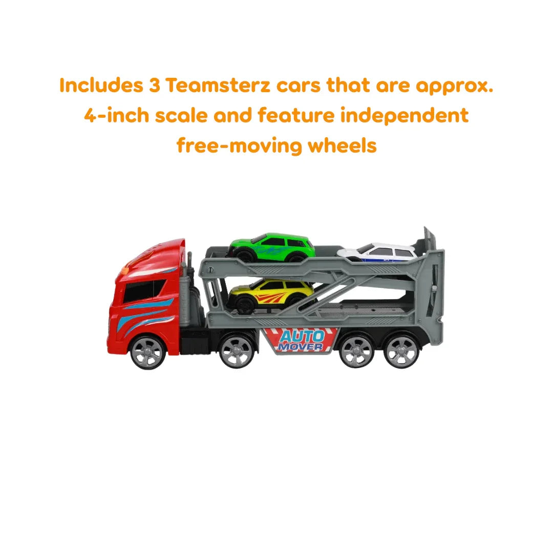 Teamsterz Small Transporter Truck With Three Cars Light & Sound Multicolor Age- 3 Years & Above