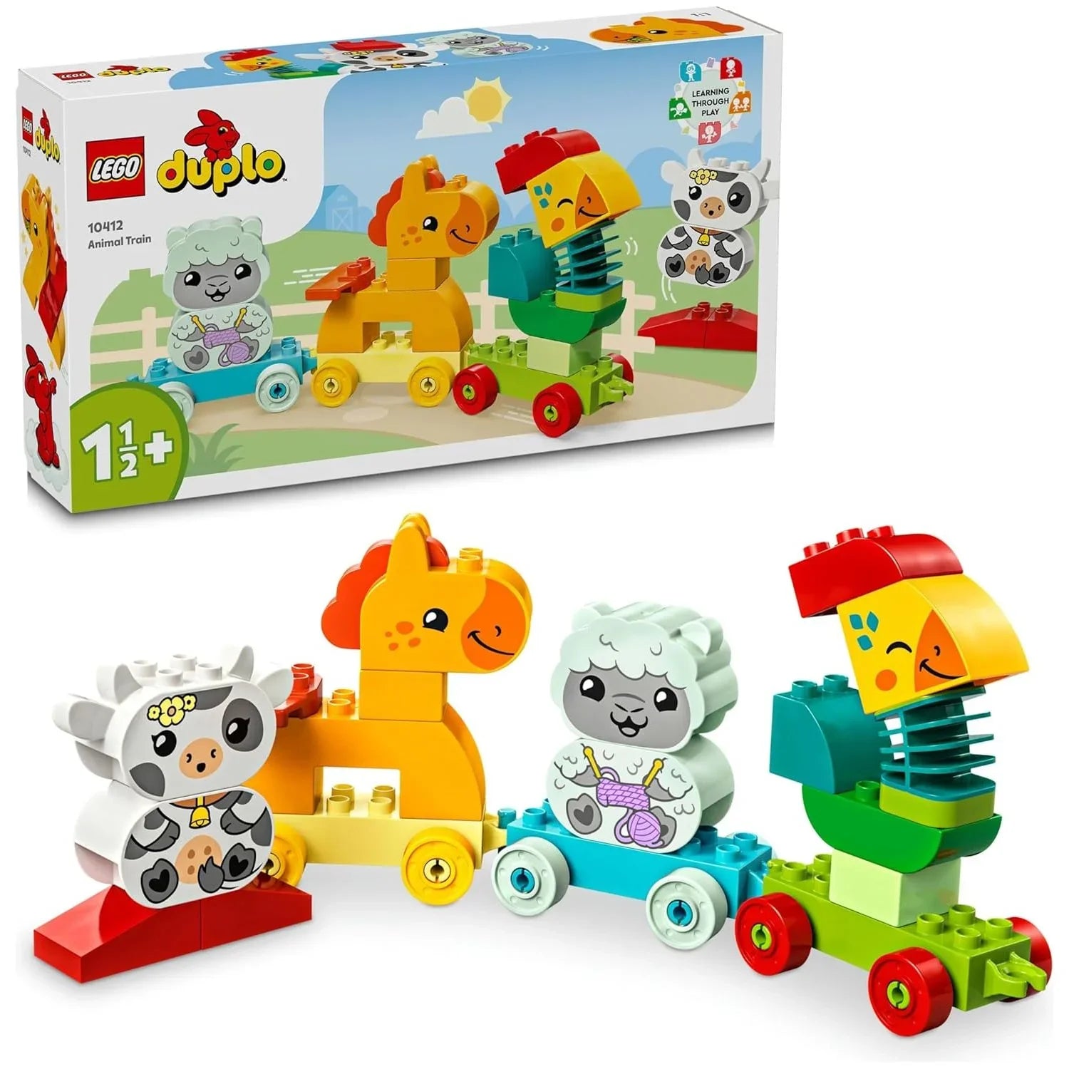 Lego Animal Train Building Blocks Multicolor Age- 18 Months & Above