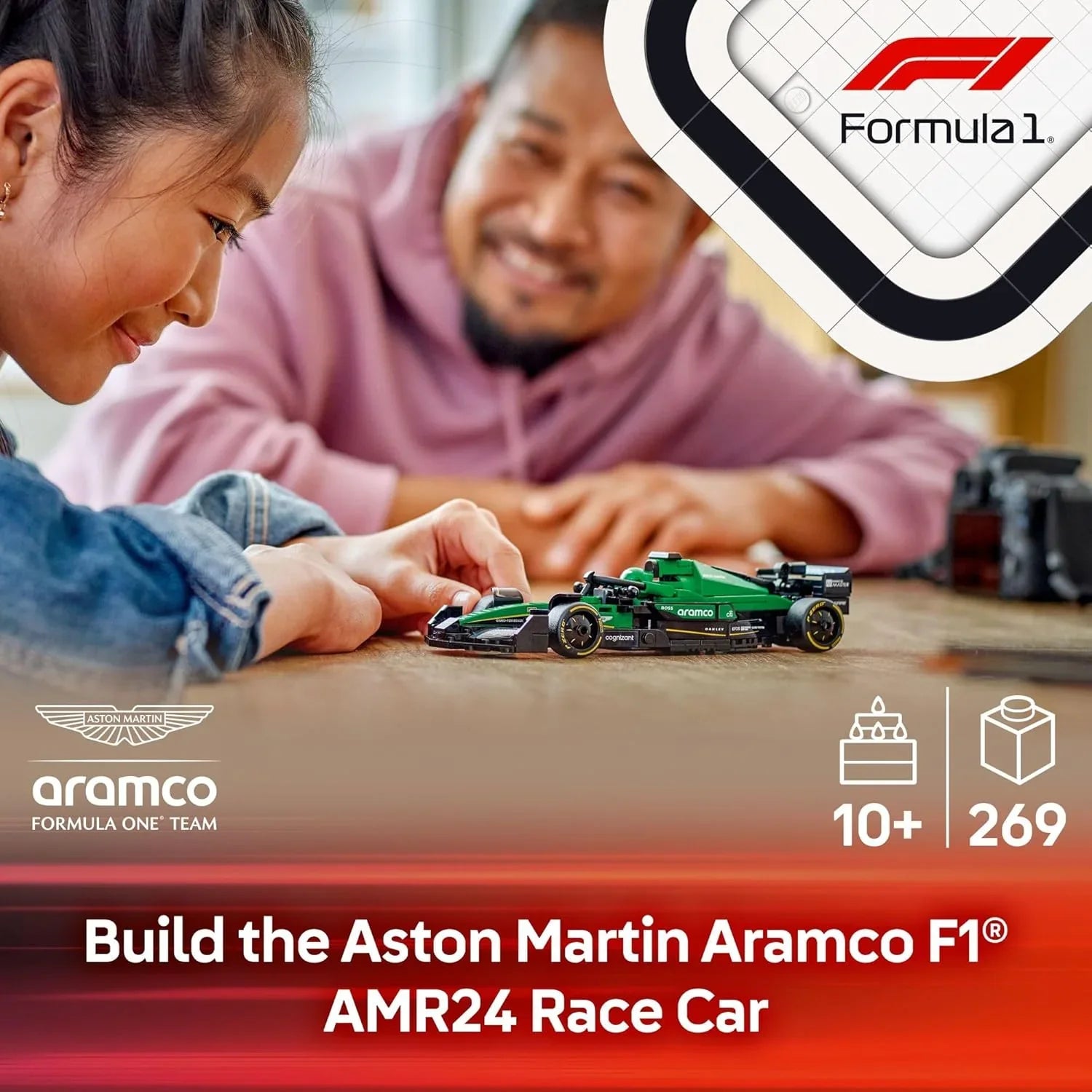 Lego Aston Martin Aramco F1® AMR24 Race Car Kids Building Blocks 77245 Age- 8 Years & Above