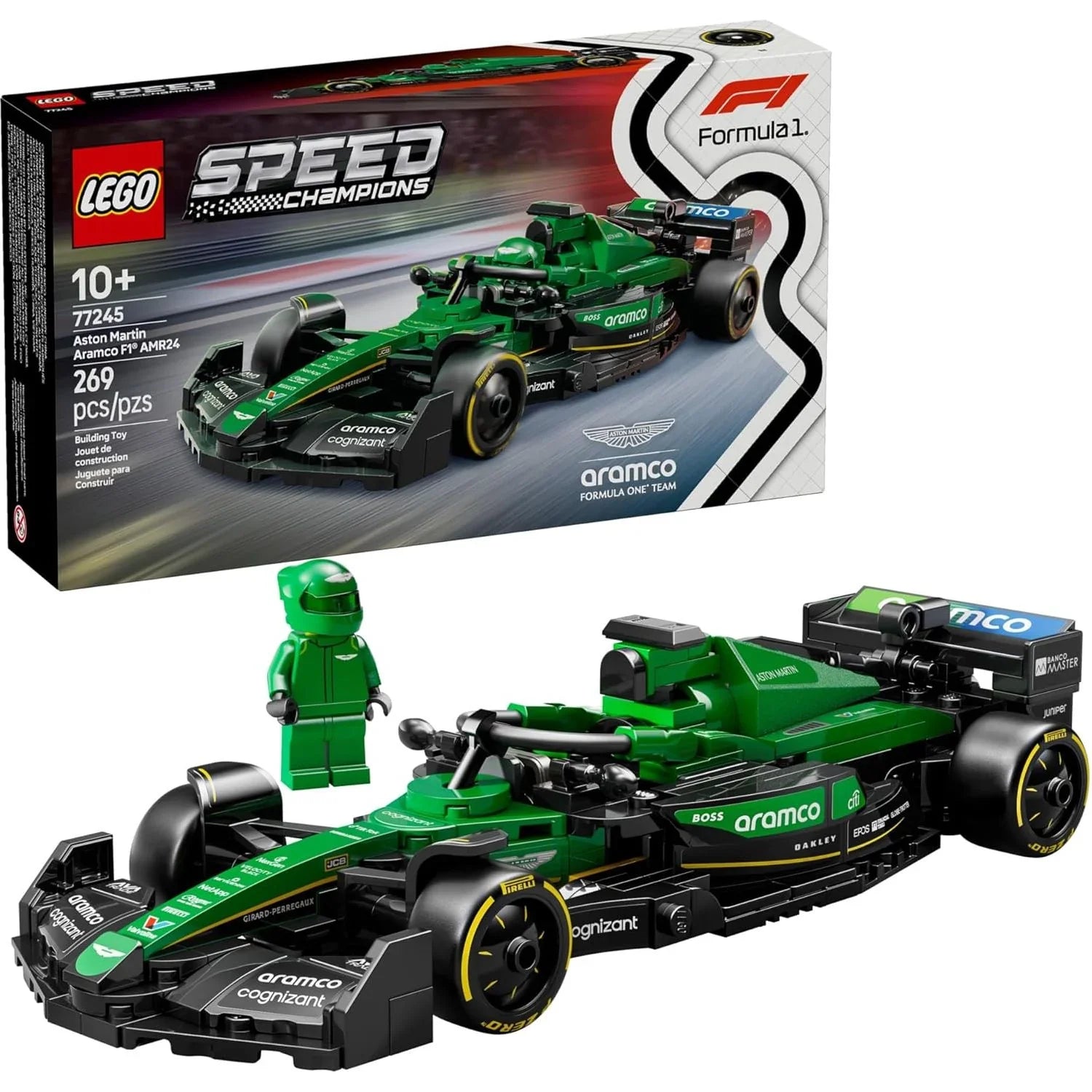 Lego Aston Martin Aramco F1® AMR24 Race Car Kids Building Blocks 77245 Age- 8 Years & Above