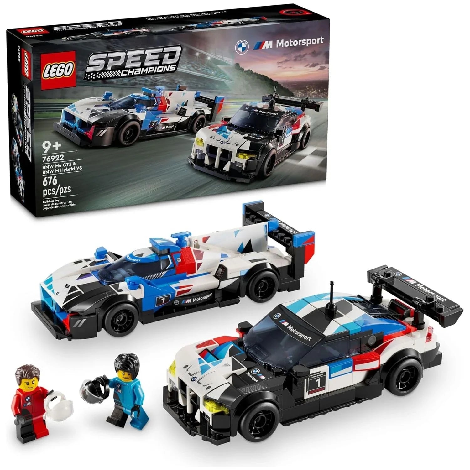Lego BMW M4 GT3 & BMW M Hybrid V8 Race Cars Building Blocks Multicolor Age- 9 Years & Above