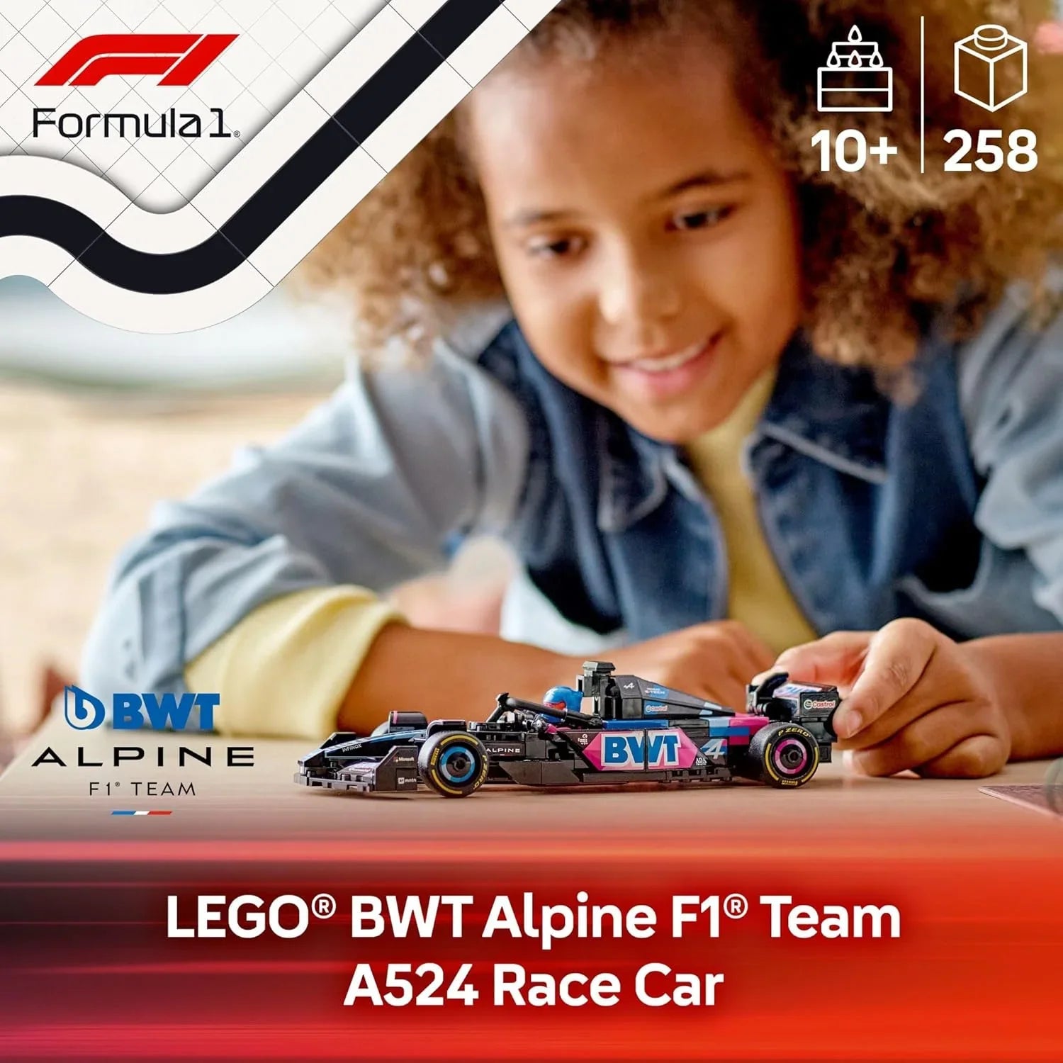 Lego BWT Alpine F1® Team A524 Race Car Kids Building Blocks 77248 Age- 10 Years & Above