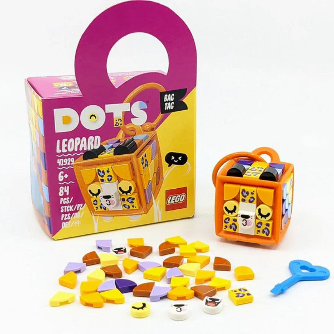 Lego Bag Tag Leopard