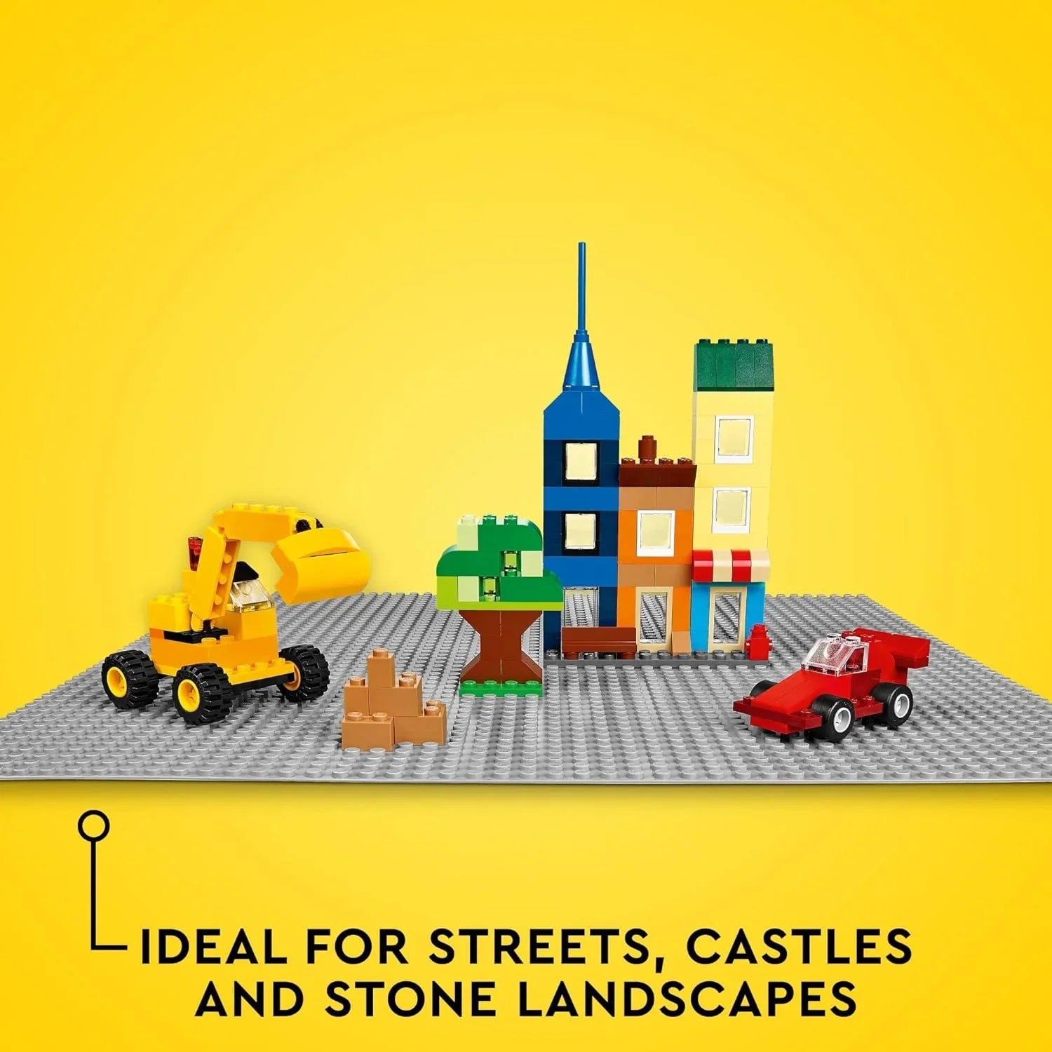 Lego Baseplate Kids Building Blocks (48 x 48 cm) Grey 11024 Age- 5 Years & Above