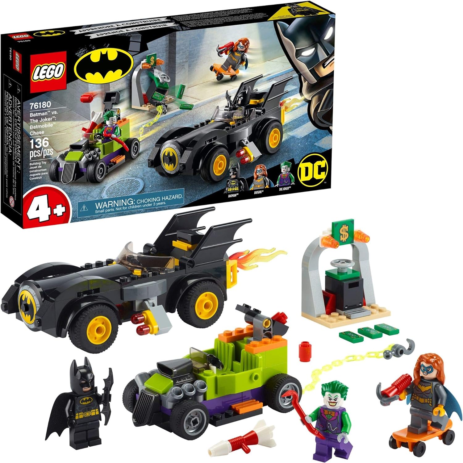 Lego Batmobile Batman vs. The Joker Chase Building Blocks Multicolor Age 8 Years Above Peekaboo