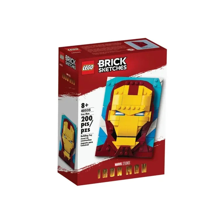 Lego Brick Sketches Iron Man [LE40535] Age- 8 Years & Above