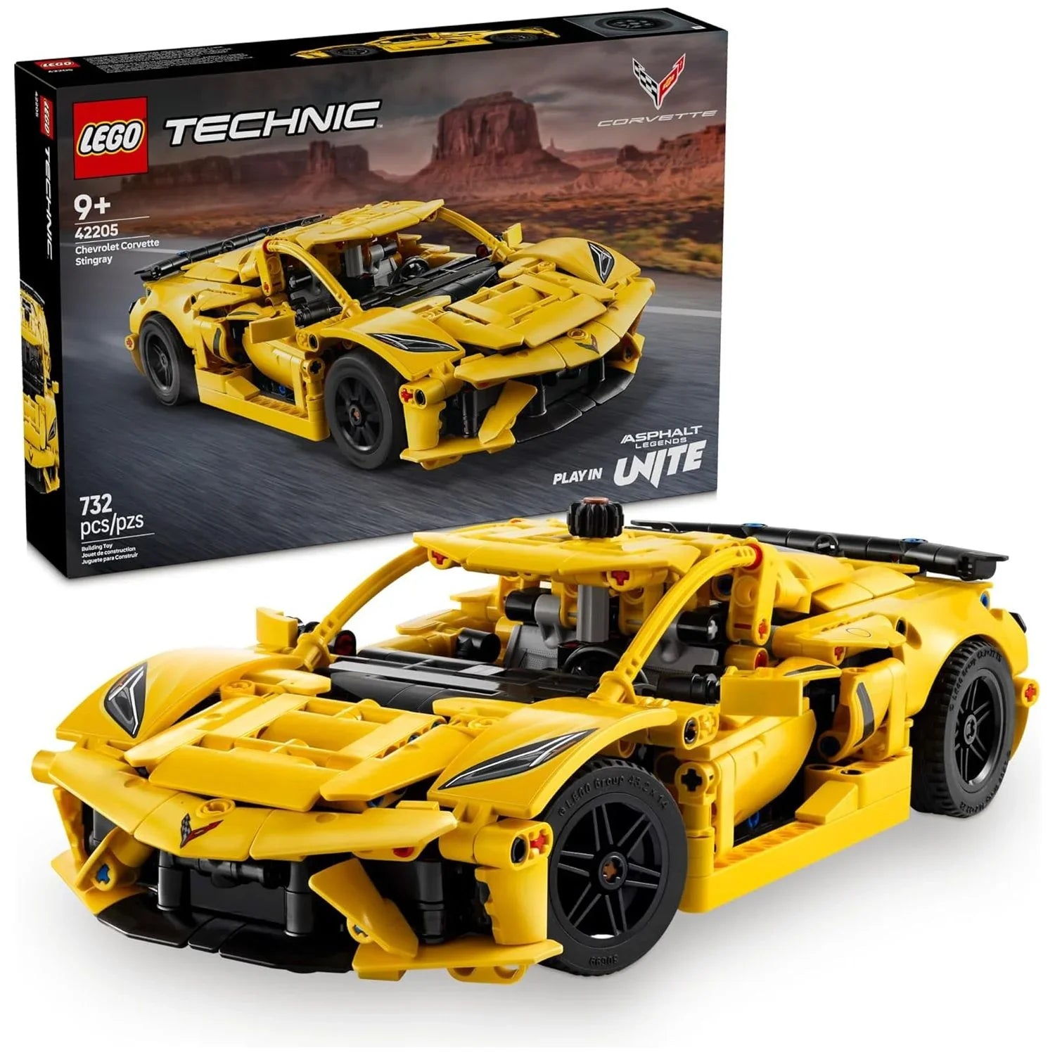 Lego Chevrolet Corvette Stingray Car Kids Building Blocks 42205 Age- 9 Years & Above