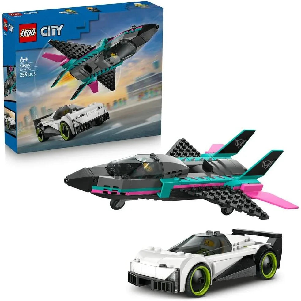 Lego City Jet vs. Car 60489 Age- 6 Years and Above