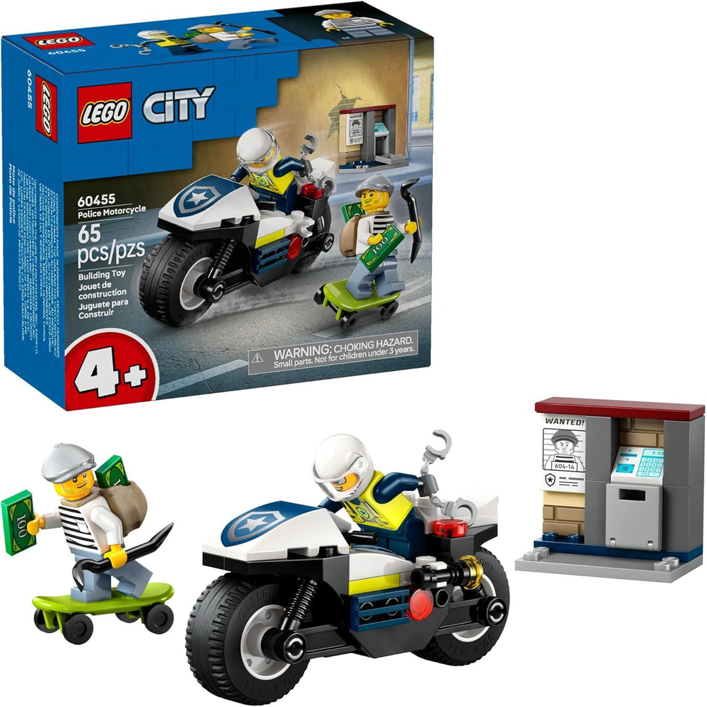 Lego City Police Motorcycle Chase Building Blocks 60455 Age- 4 Years & Above