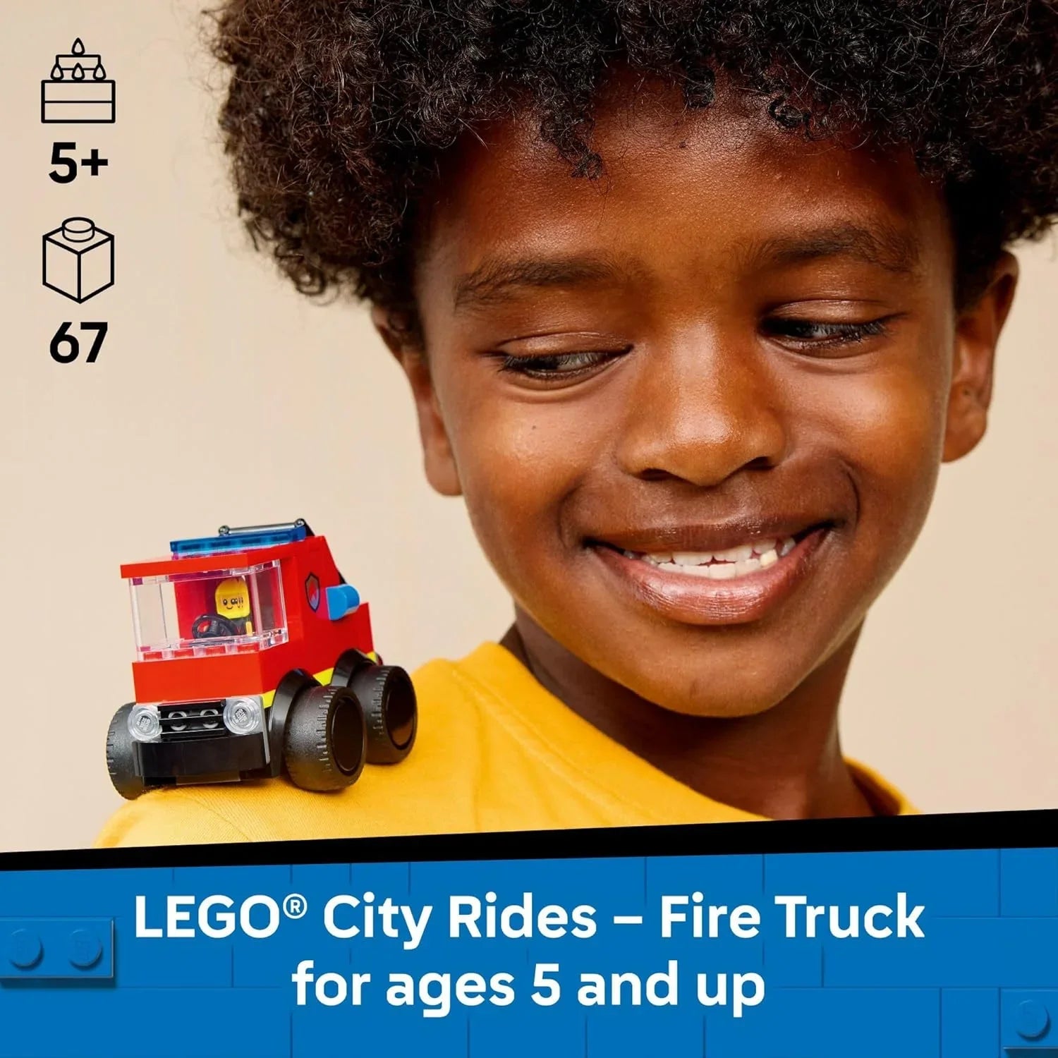 Lego City Rides – Fire Truck Age- 5 Years and Above