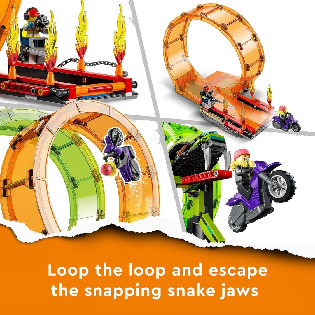 Lego City Stuntz Double Loop Stunt Arena Set Age- 7 Years & Above