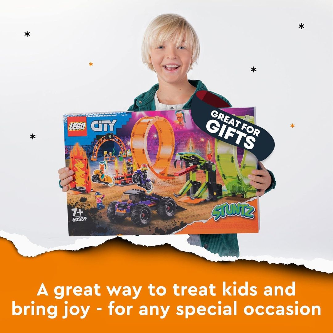 Lego City Stuntz Double Loop Stunt Arena Set Age- 7 Years & Above