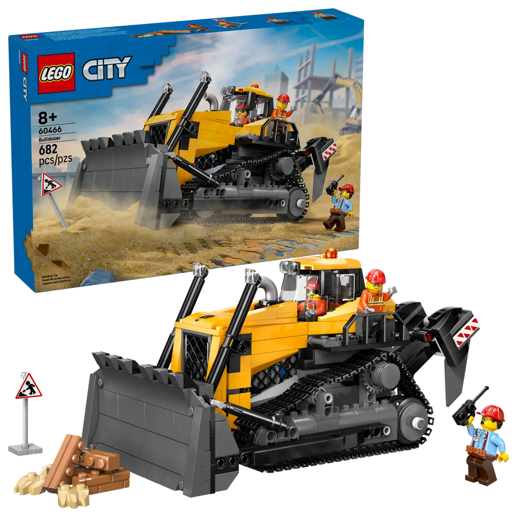 Lego City Yellow Bulldozer Building Blocks 60466 Age- 6 Years & Above
