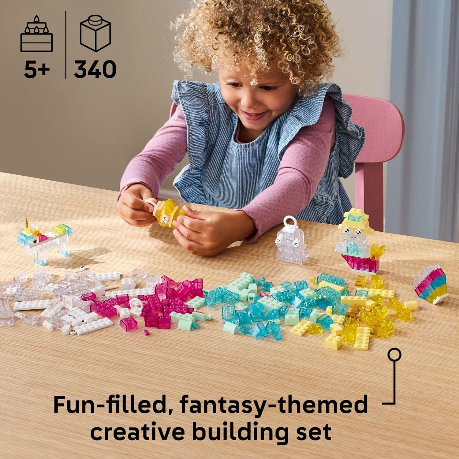 Lego Classic Magical Transparent Building Blocks- 340 Pieces [Le11040] Age- 5 Years & Above