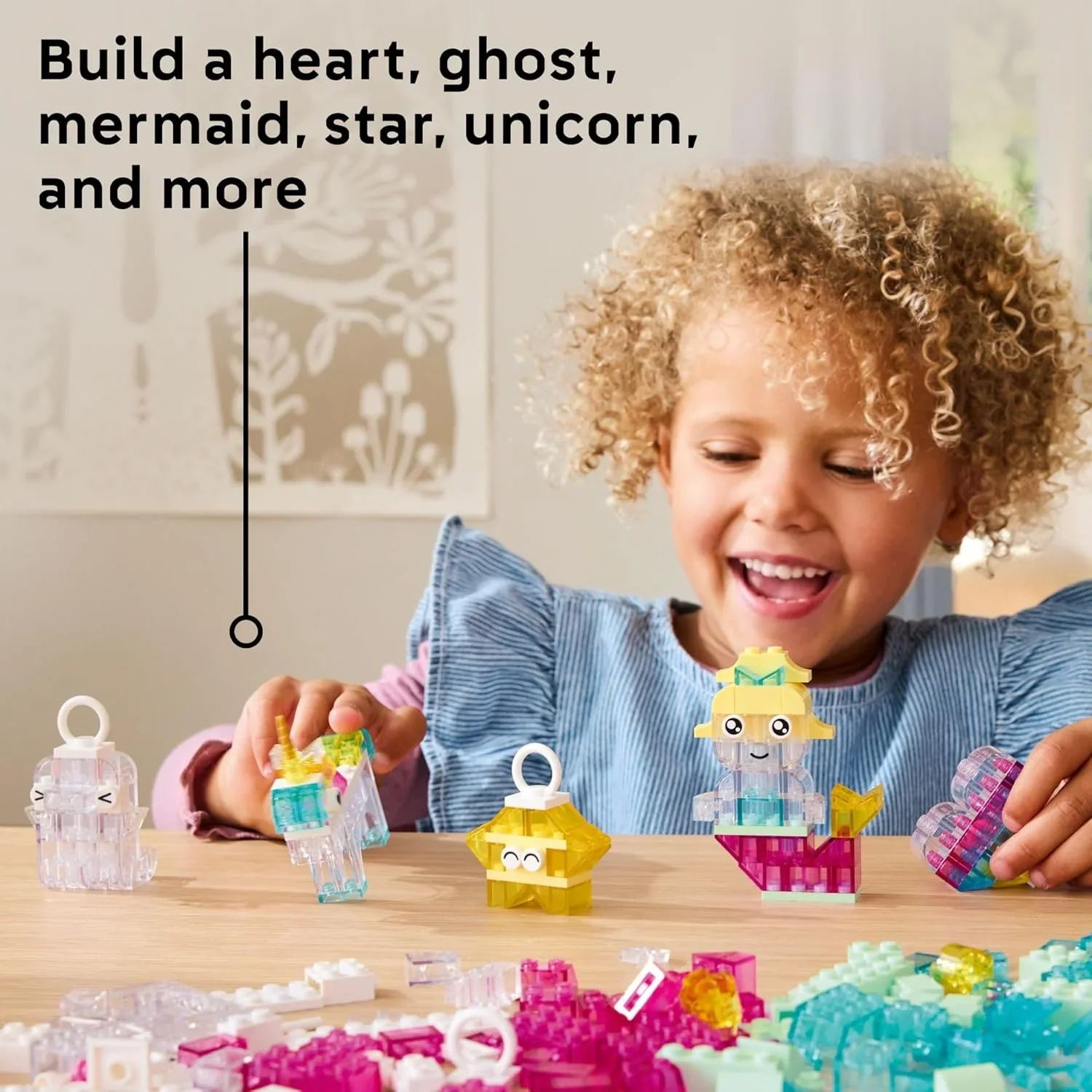 Lego Classic Magical Transparent Building Blocks- 340 Pieces [Le11040] Age- 5 Years & Above