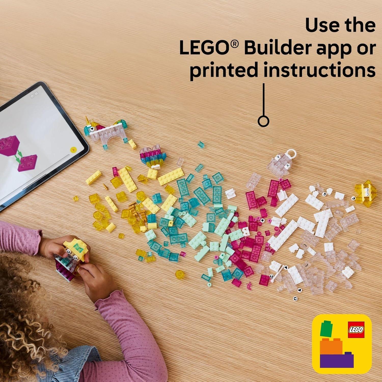 Lego Classic Magical Transparent Building Blocks- 340 Pieces [Le11040] Age- 5 Years & Above