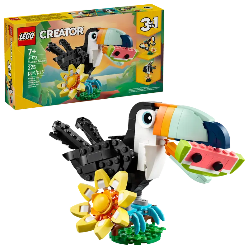 Lego Creator 3 In 1 Wild Animals Tropical Toucan Building Blocks 31173 Age- 7 Years & Above