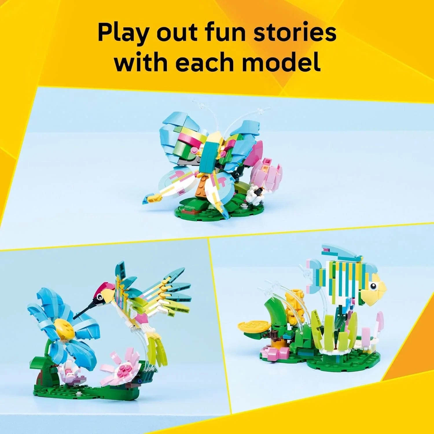Lego Creator 3 in1 Wild Animals Colorful Hummingbird 31384  Age- 8 Years and Above