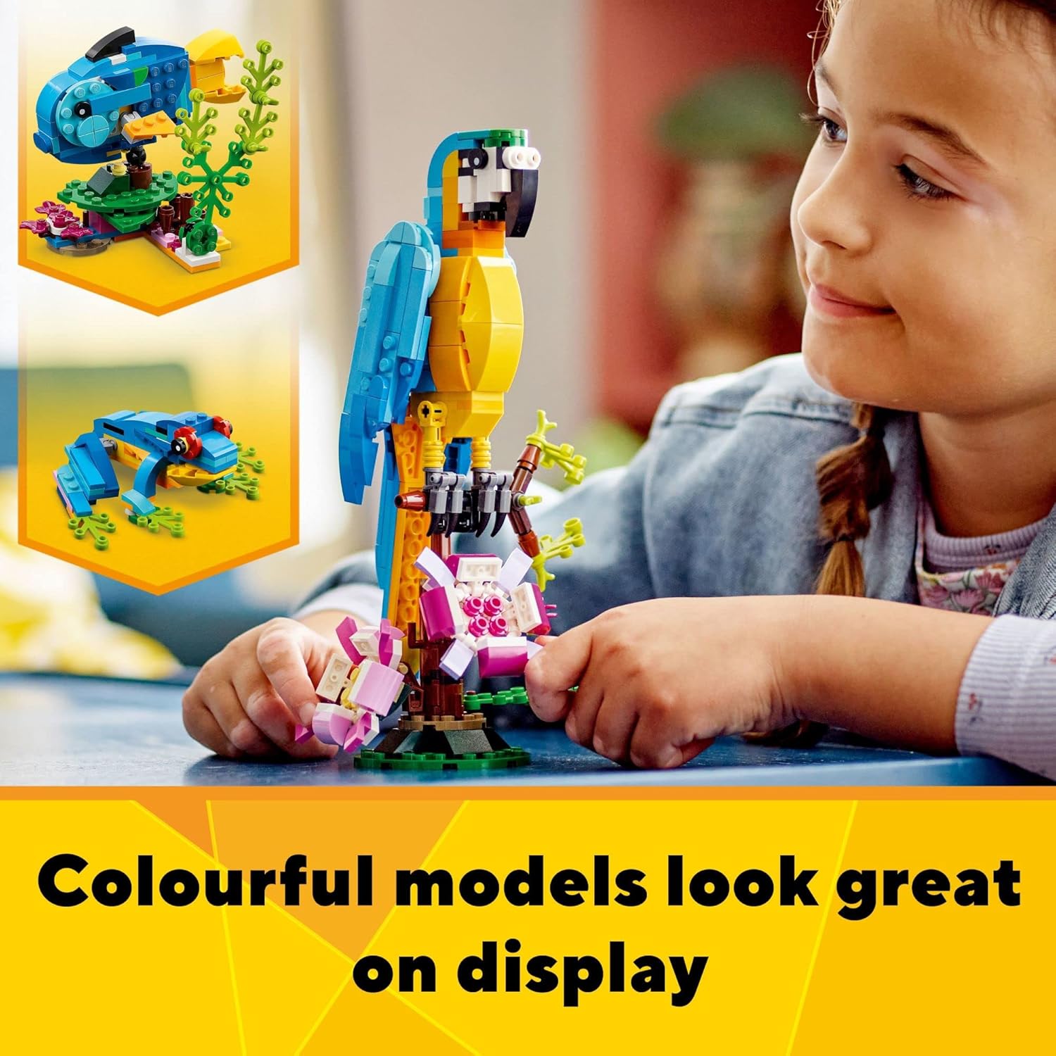 Lego Creator 3 in 1 Exotic Parrot 31136 Age- 7 Years & Above 