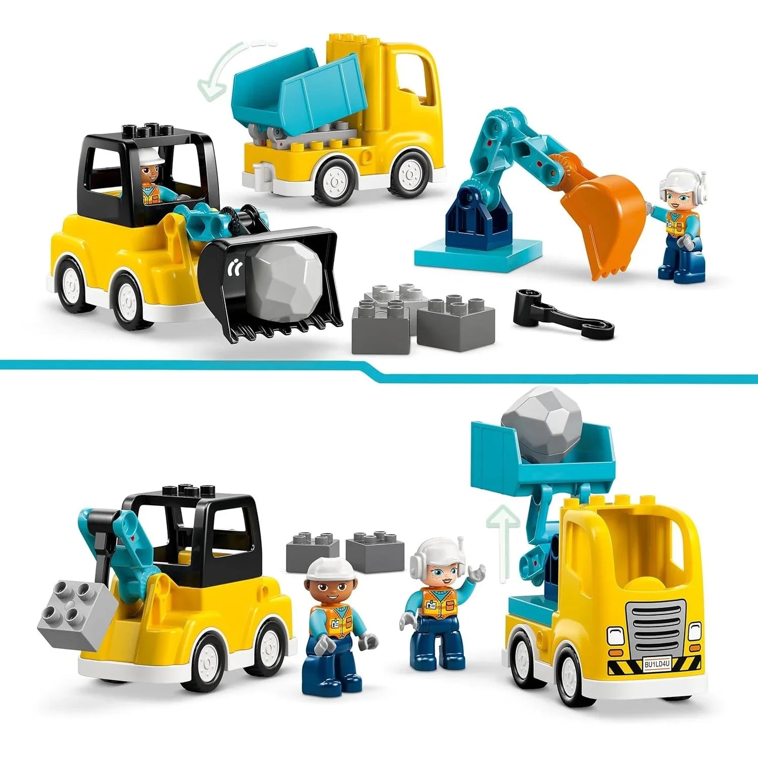 Lego DUPLO 3 in 1 Construction Vehicles 10475 Age- 2 Years and Above