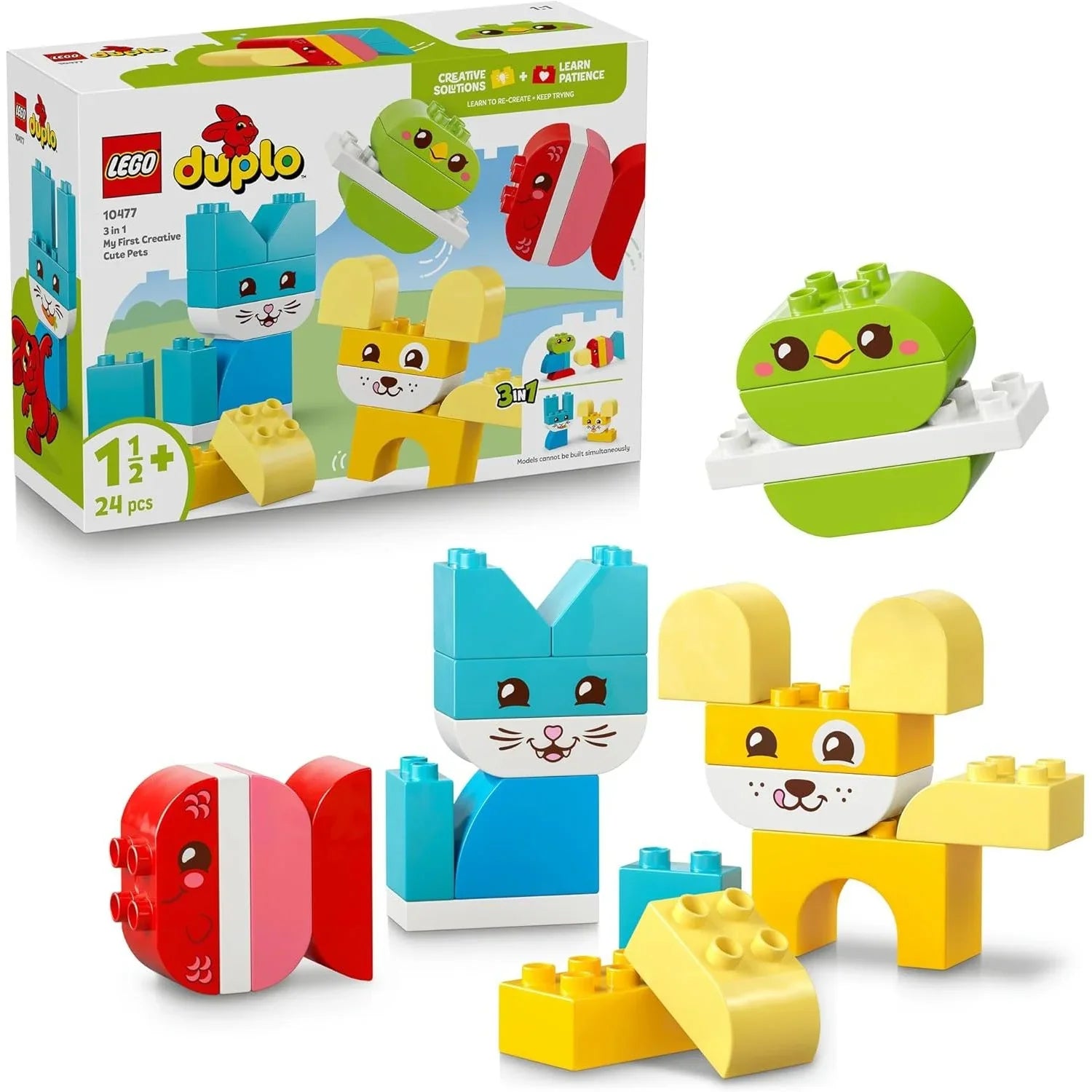 Lego DUPLO My First 3 in 1 Creative Cute Pets 10477 Age- 18 Months and Above