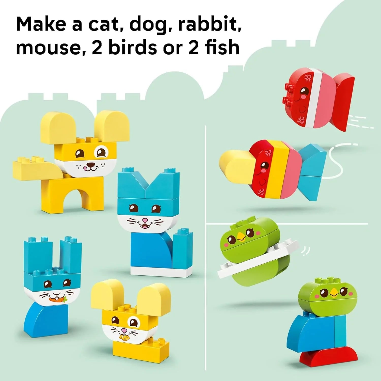 Lego DUPLO My First 3 in 1 Creative Cute Pets 10477 Age- 18 Months and Above