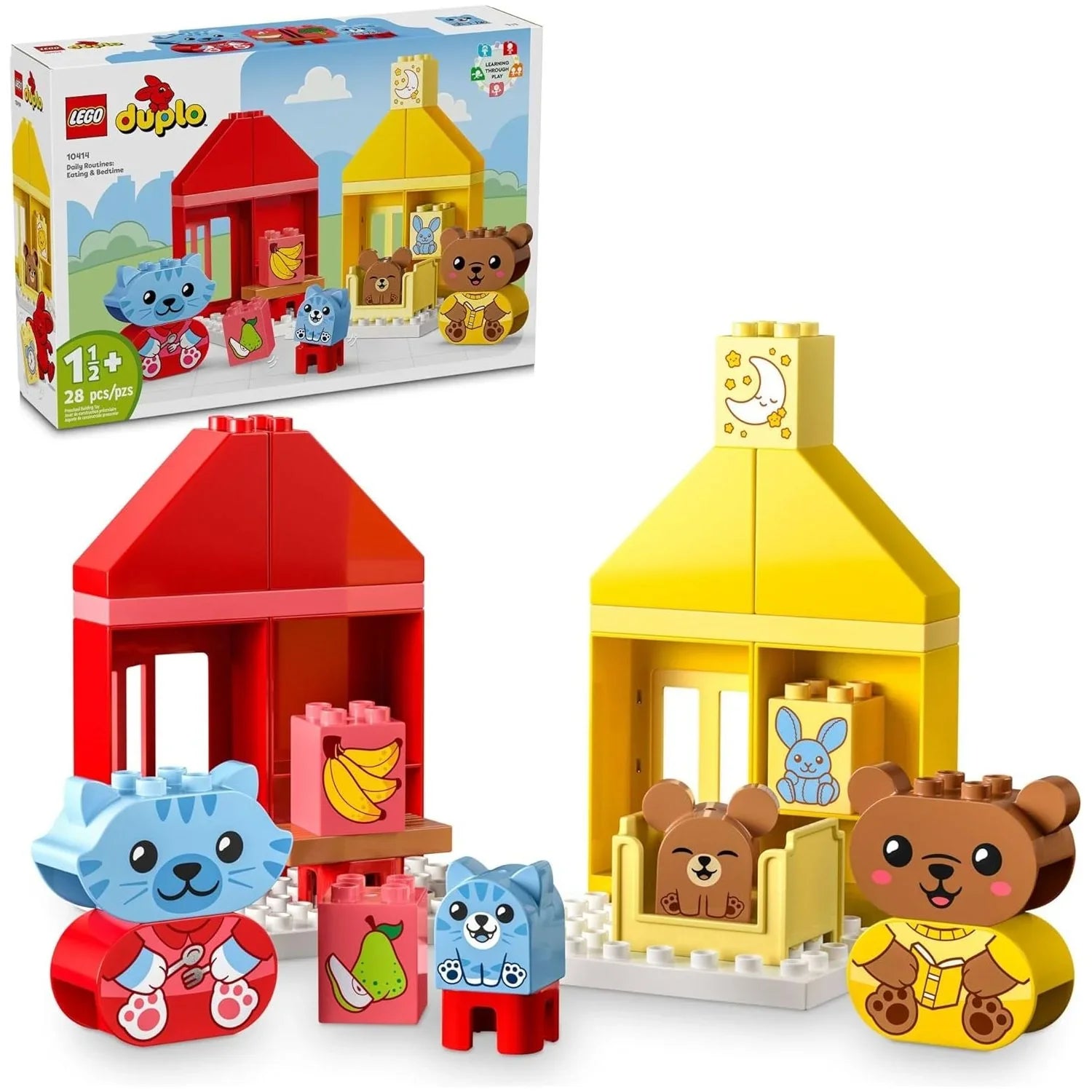 Lego Daily Routines: Eating & Bedtime Building Blocks Multicolor Age- 18 Months & Above