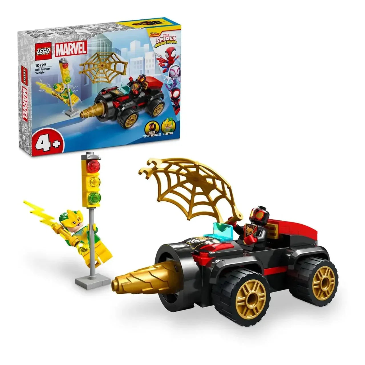 Lego Drill Spinner Vehicle Super Hero Action Building BLocks 58 Pieces [Le10792] Age- 4 Years & Above