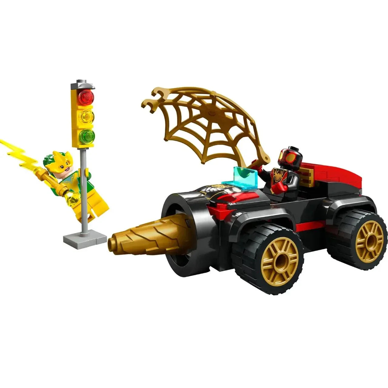 Lego Drill Spinner Vehicle Super Hero Action Building BLocks 58 Pieces [Le10792] Age- 4 Years & Above