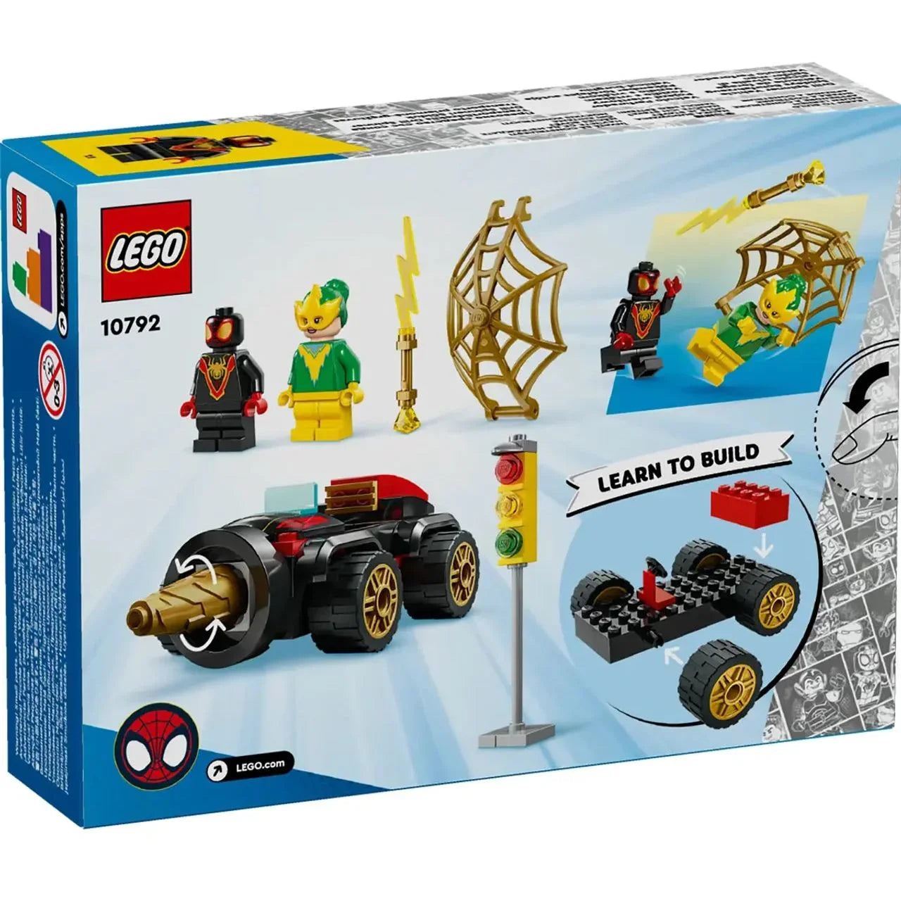 Lego Drill Spinner Vehicle Super Hero Action Building BLocks 58 Pieces [Le10792] Age- 4 Years & Above