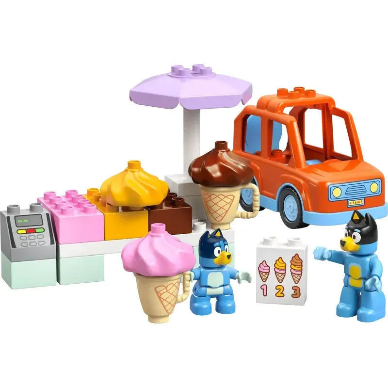 Lego Duplo Ice Cream Trip With Bluey Building Blocks 10458 Age- 5 Years & Above